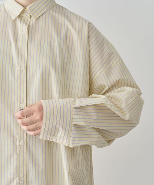 Green Parks(グリーンパークス)の「イージーケア抜け衿シャツ(シャツ/ブラウス・レディース・サックスブルー/ピンク系その他/ブルー系その他6/イエロー系その他2/オフホワイト/グリーン系その他3/パープル・FREE)」の21枚目の写真