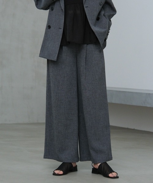 LAKOLE（ラコレ）の「リネンタッチイージーパンツ / 654322（その他パンツ・レディース・スミクロ/ライトベージュ/ライトブラウン・FREE）」の2枚目の写真