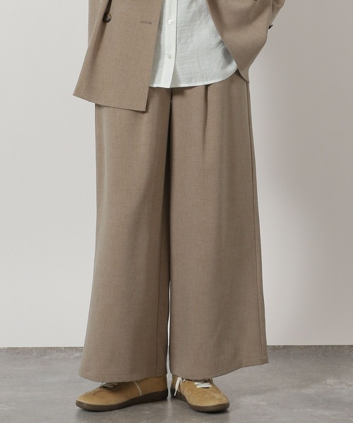 LAKOLE（ラコレ）の「リネンタッチイージーパンツ / 654322（その他パンツ・レディース・スミクロ/ライトベージュ/ライトブラウン・FREE）」の3枚目の写真