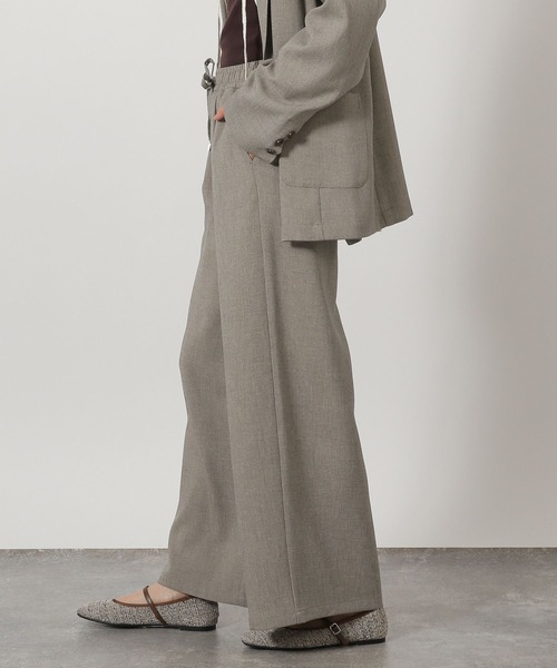 LAKOLE（ラコレ）の「リネンタッチイージーパンツ / 654322（その他パンツ・レディース・スミクロ/ライトベージュ/ライトブラウン・FREE）」の14枚目の写真