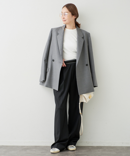 Deuxieme Classe(ドゥーズィエムクラス)の「*Elastic Waist パンツ(その他パンツ・レディース・ブラック/ネイビー・38/36/34)」の3枚目の写真
