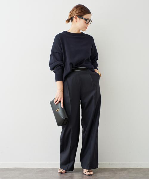 Deuxieme Classe(ドゥーズィエムクラス)の「*Elastic Waist パンツ(その他パンツ・レディース・ブラック/ネイビー・38/36/34)」の4枚目の写真