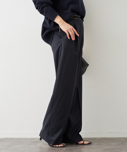 Deuxieme Classe(ドゥーズィエムクラス)の「*Elastic Waist パンツ(その他パンツ・レディース・ブラック/ネイビー・38/36/34)」の14枚目の写真
