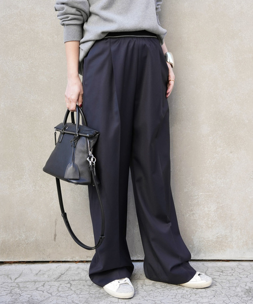Deuxieme Classe(ドゥーズィエムクラス)の「*Elastic Waist パンツ(その他パンツ・レディース・ブラック/ネイビー・38/36/34)」の20枚目の写真