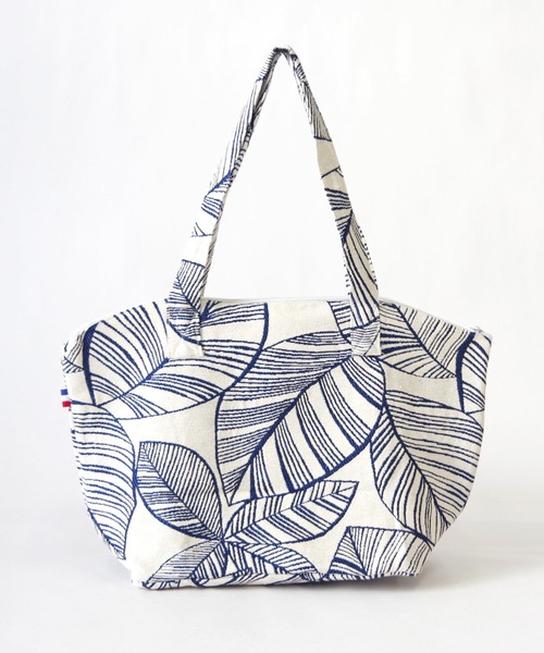 Erwan L(アルワンエル)の「Erwan L(アルワンエル) / シェルジップトートバッグ Shell zip tote EL-25002 フランス製(トートバッグ・レディース・ライトグレー/ブラック×ホワイト/ネイビー×ホワイト/ブラックミックス/マルチ/ライトブルー/レオパード・FREE)」の6枚目の写真