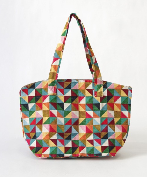 Erwan L(アルワンエル)の「Erwan L(アルワンエル) / シェルジップトートバッグ Shell zip tote EL-25002 フランス製(トートバッグ・レディース・ライトグレー/ブラック×ホワイト/ネイビー×ホワイト/ブラックミックス/マルチ/ライトブルー/レオパード・FREE)」の13枚目の写真