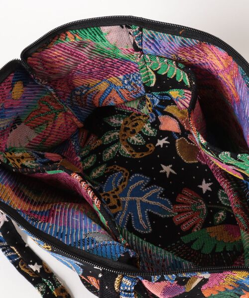 Erwan L(アルワンエル)の「Erwan L(アルワンエル) / シェルジップトートバッグ Shell zip tote EL-25002 フランス製(トートバッグ・レディース・ライトグレー/ブラック×ホワイト/ネイビー×ホワイト/ブラックミックス/マルチ/ライトブルー/レオパード・FREE)」の20枚目の写真