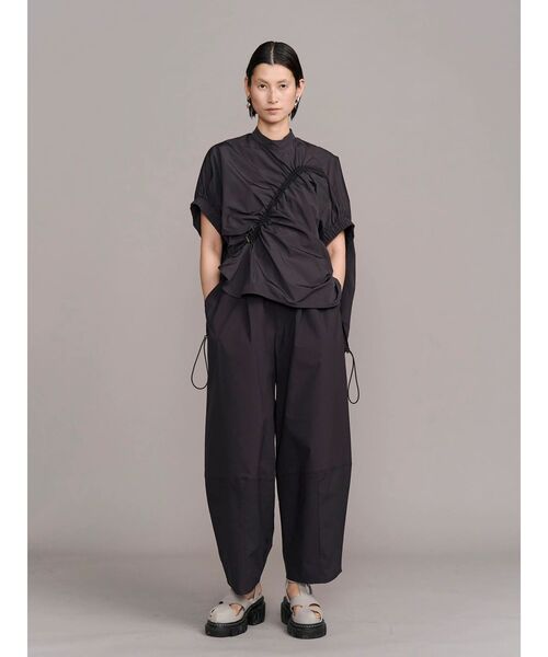 WAVE DRAWSTRING TOP / ウェーブドローストリングトップ（シャツ
