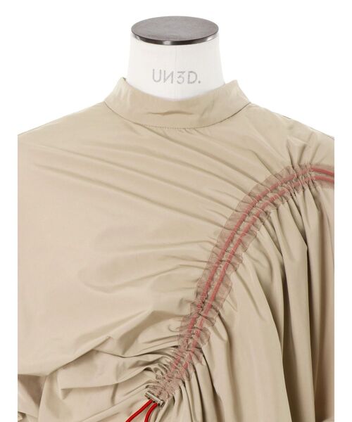 UN3D.（アンスリード）の「WAVE DRAWSTRING TOP / ウェーブドローストリングトップ（シャツ/ブラウス・レディース・ブラック/ベージュ/ネイビー/ホワイト・FREE）」の19枚目の写真