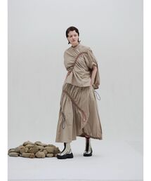 UN3D. | WAVE DRAWSTRING TOP / ウェーブドローストリングトップ(シャツ/ブラウス)