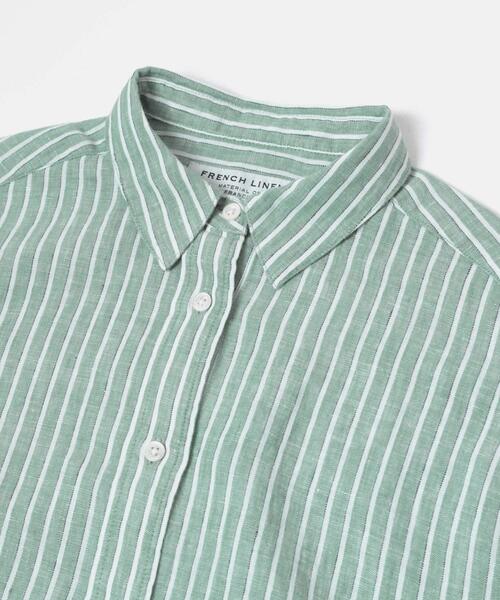 FORK&SPOON(フォークアンドスプーン)の「FORK&SPOON フレンチリネンクロップドワイドシャツ(シャツ/ブラウス・レディース・グリーン系その他/イエロー系その他・1)」の22枚目の写真