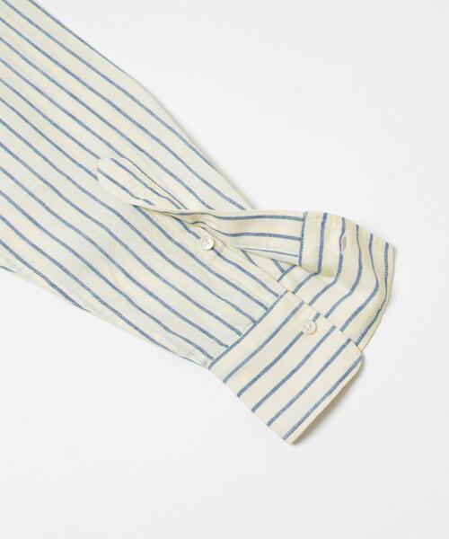 FORK&SPOON(フォークアンドスプーン)の「FORK&SPOON フレンチリネンクロップドワイドシャツ(シャツ/ブラウス・レディース・グリーン系その他/イエロー系その他・1)」の8枚目の写真