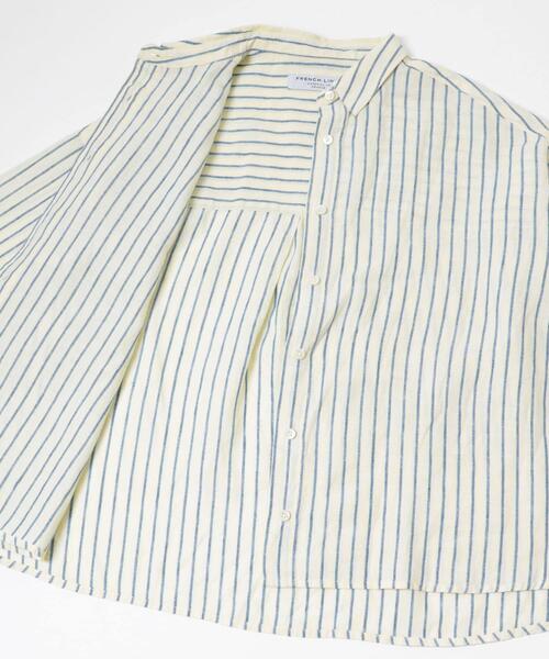 FORK&SPOON(フォークアンドスプーン)の「FORK&SPOON フレンチリネンクロップドワイドシャツ(シャツ/ブラウス・レディース・グリーン系その他/イエロー系その他・1)」の9枚目の写真