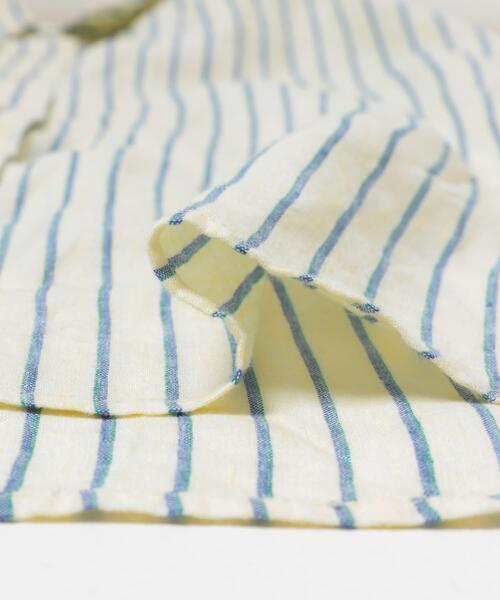 FORK&SPOON(フォークアンドスプーン)の「FORK&SPOON フレンチリネンクロップドワイドシャツ(シャツ/ブラウス・レディース・グリーン系その他/イエロー系その他・1)」の11枚目の写真