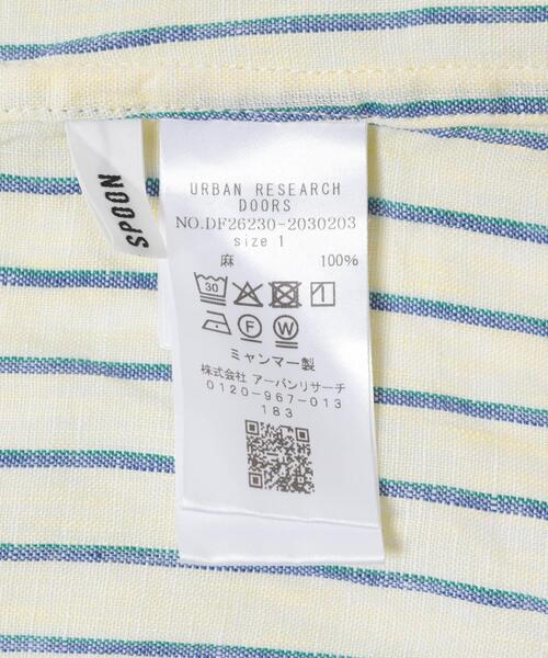 FORK&SPOON(フォークアンドスプーン)の「FORK&SPOON フレンチリネンクロップドワイドシャツ(シャツ/ブラウス・レディース・グリーン系その他/イエロー系その他・1)」の12枚目の写真