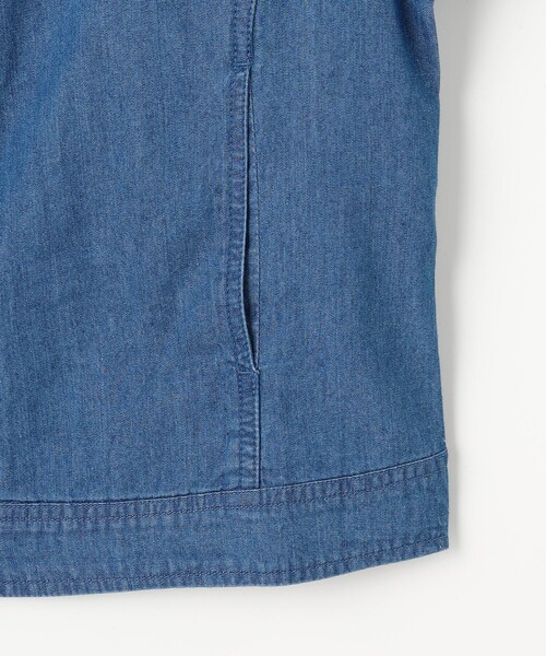 組曲（クミキョク）の「【150-160㎝】 フラワーボタンデニムジャケット（デニムジャケット・キッズ・ネイビー系・150/160）」の7枚目の写真