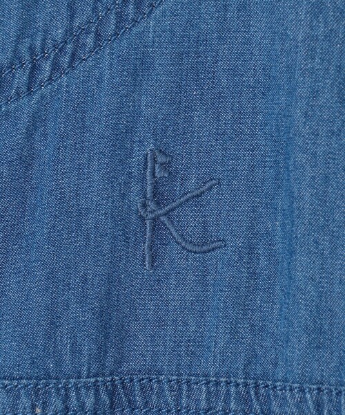組曲（クミキョク）の「【150-160㎝】 フラワーボタンデニムジャケット（デニムジャケット・キッズ・ネイビー系・150/160）」の9枚目の写真