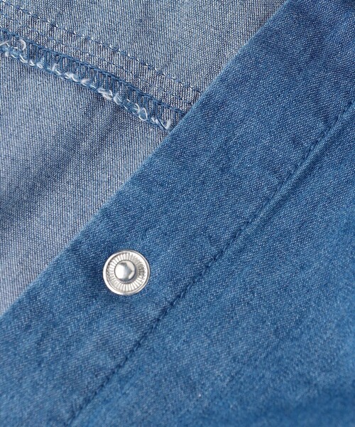 組曲（クミキョク）の「【150-160㎝】 フラワーボタンデニムジャケット（デニムジャケット・キッズ・ネイビー系・150/160）」の11枚目の写真