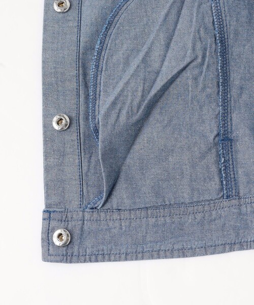 組曲（クミキョク）の「【150-160㎝】 フラワーボタンデニムジャケット（デニムジャケット・キッズ・ネイビー系・150/160）」の12枚目の写真