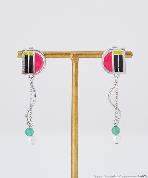 earth music&ecology（アースミュージックアンドエコロジー）の「初音ミク イメージ イヤリング（イヤリング・レディース・シルバー・FREE）」の2枚目の写真