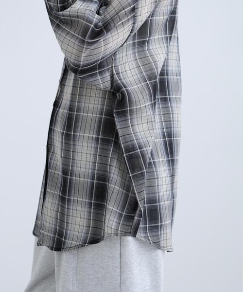 FREE'S MART(フリーズマート)の「◆シアーチェックシャツ(シャツ/ブラウス・レディース・ブラック系その他/イエロー系その他/ブラウン系その他・FREE)」の19枚目の写真