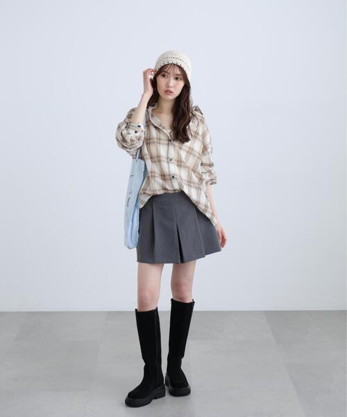 FREE'S MART(フリーズマート)の「◆シアーチェックシャツ(シャツ/ブラウス・レディース・ブラック系その他/イエロー系その他/ブラウン系その他・FREE)」の12枚目の写真