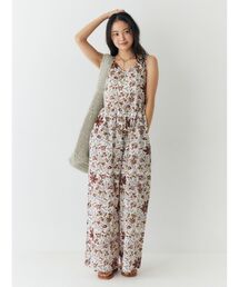 Ungrid（アングリッド）の「フラワープリントロンパース（つなぎ/オールインワン）」