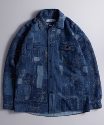 FDMTL | FDMTL/ファンダメンタル/BORO JACQUARD SHIRT JACKET 3YR WASH(その他アウター)