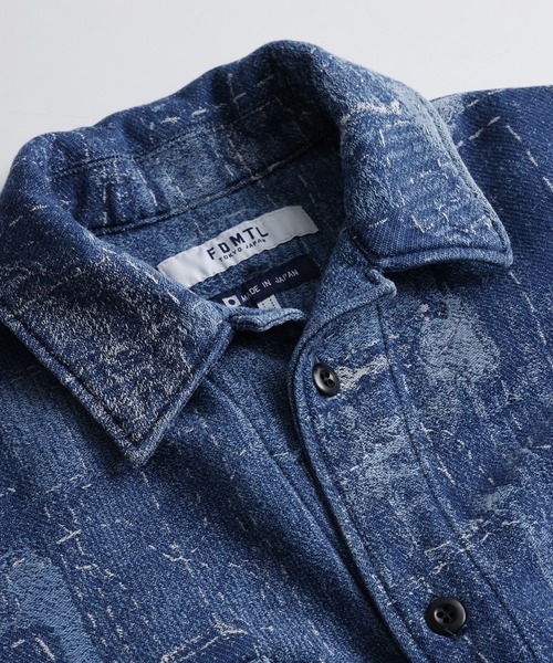 FDMTL（ファンダメンタル）の「FDMTL/ファンダメンタル/BORO JACQUARD SHIRT JACKET 3YR WASH（その他アウター・メンズ・インディゴブルー・4/3/2）」の4枚目の写真