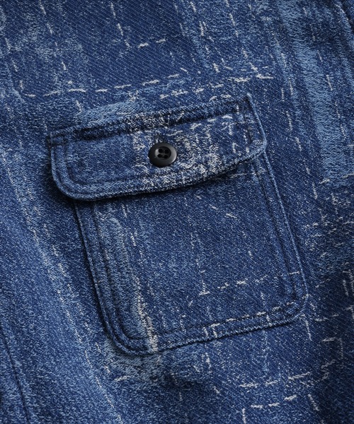 FDMTL（ファンダメンタル）の「FDMTL/ファンダメンタル/BORO JACQUARD SHIRT JACKET 3YR WASH（その他アウター・メンズ・インディゴブルー・4/3/2）」の6枚目の写真
