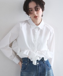 フリルヘムショートシャツ