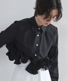 フリルヘムショートシャツ