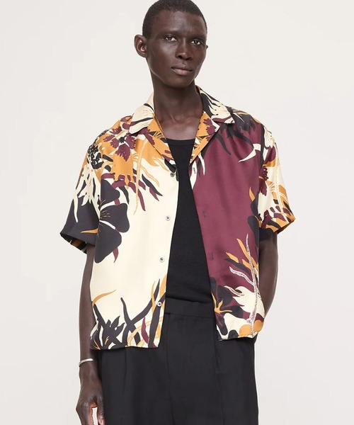 Banana Republic(バナナリパブリック)の「スタンダードフィット シルク リゾート シャツ(シャツ/ブラウス・メンズ・ラベンダー/バーガンディー・XL/M/S/L)」の2枚目の写真