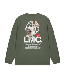 FLYING PUPPY LONG SLV TEE khaki