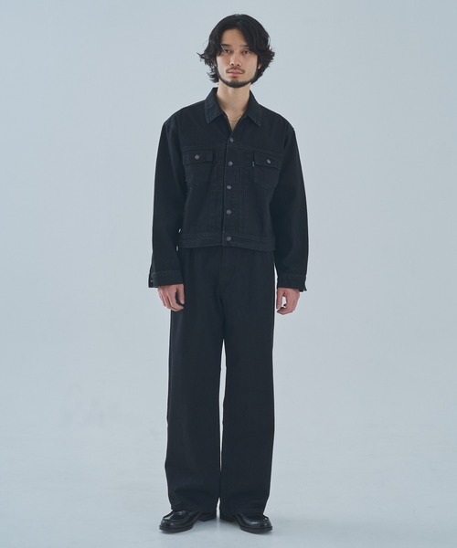 Noen(ノエン)の「オールドフェードワイドジーンズ(デニムパンツ・メンズ・インディゴブルー/ブラック・LARGE/MEDIUM/SMALL)」の10枚目の写真