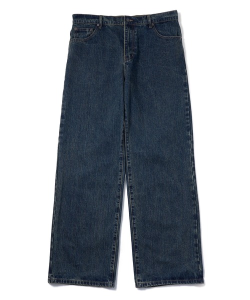 Noen(ノエン)の「オールドフェードワイドジーンズ(デニムパンツ・メンズ・インディゴブルー/ブラック・LARGE/MEDIUM/SMALL)」の4枚目の写真