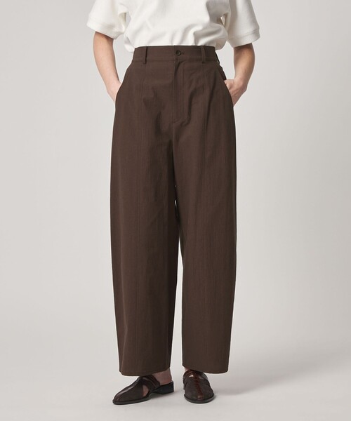 Steven Alan（スティーブンアラン）の「＜Steven Alan＞コットン ワイド パンツ（その他パンツ・レディース・ネイビー/ダークブラウン・S/M）」の2枚目の写真