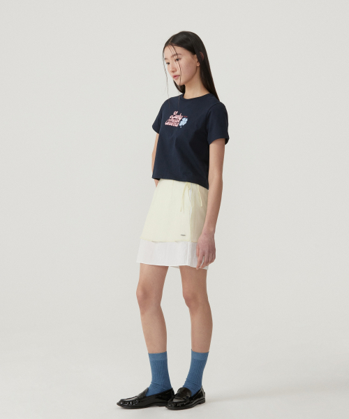 COVERNAT WOMAN(カバーナットウーマン)の「ウーマンラッキーマークTシャツネイビー(Tシャツ/カットソー・レディース・その他・WS/WM)」の2枚目の写真