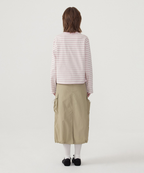 COVERNAT WOMAN(カバーナットウーマン)の「ウィメンズストライプロングスリーブライトピンク(Tシャツ/カットソー・レディース・その他・WM/WS)」の5枚目の写真