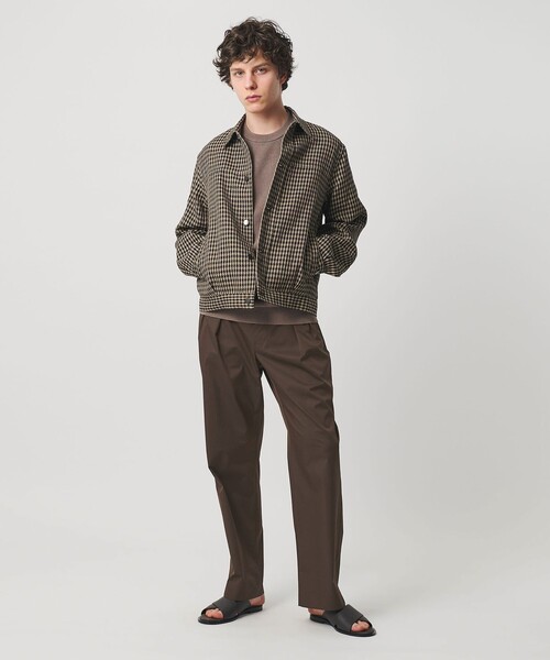 UNITED ARROWS(ユナイテッドアローズ)の「スムース タイプライター 2プリーツ リラックス トラウザース(スラックス・メンズ・ベージュ/ブラック/ダークブラウン・M/S/XL/L)」の7枚目の写真