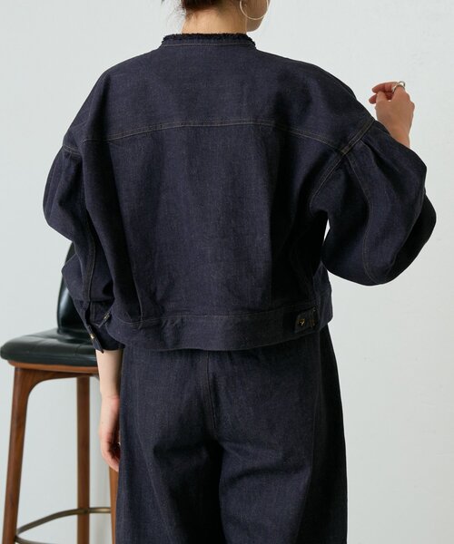 LIVETART(リヴェタート)の「変形Gジャン《15 quinze》(ベスト・レディース・インディゴブルー・FREE)」の3枚目の写真