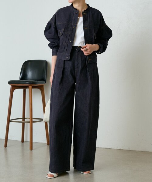 LIVETART(リヴェタート)の「変形Gジャン《15 quinze》(ベスト・レディース・インディゴブルー・FREE)」の5枚目の写真