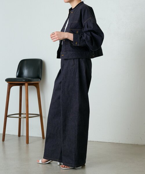 LIVETART(リヴェタート)の「変形Gジャン《15 quinze》(ベスト・レディース・インディゴブルー・FREE)」の6枚目の写真