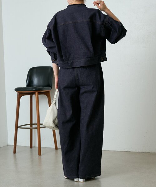 LIVETART(リヴェタート)の「変形Gジャン《15 quinze》(ベスト・レディース・インディゴブルー・FREE)」の7枚目の写真