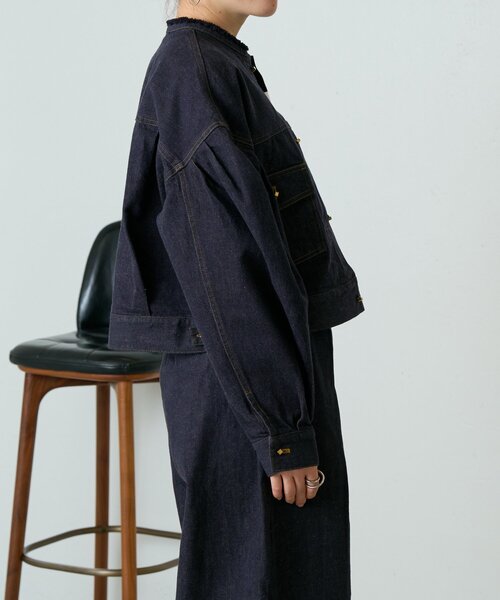 LIVETART(リヴェタート)の「変形Gジャン《15 quinze》(ベスト・レディース・インディゴブルー・FREE)」の9枚目の写真