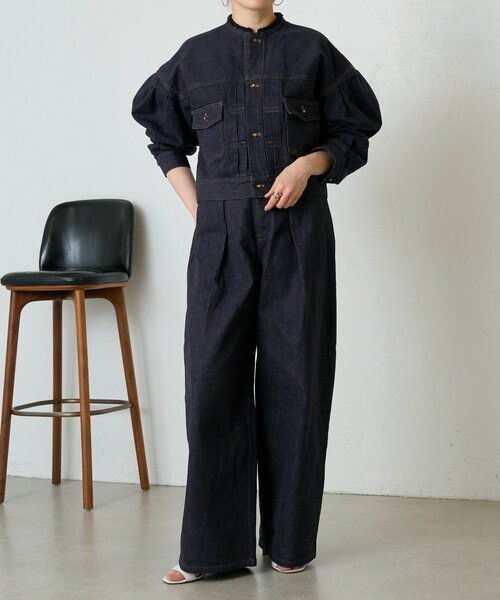 LIVETART(リヴェタート)の「変形Gジャン《15 quinze》(ベスト・レディース・インディゴブルー・FREE)」の10枚目の写真