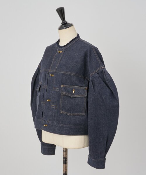 LIVETART(リヴェタート)の「変形Gジャン《15 quinze》(ベスト・レディース・インディゴブルー・FREE)」の13枚目の写真