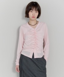 leimn | アシンメトリーシャーリングボタンシアートップス(Tシャツ/カットソー)