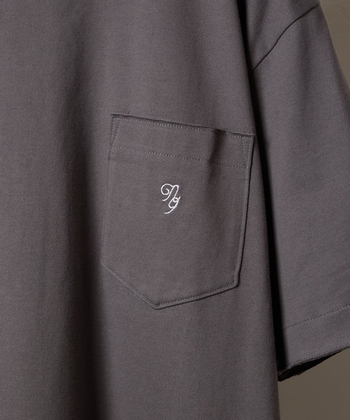 NUMBER (N)INE(ナンバーナイン)の「PREMIUM COTTON CURVED HEM POCKET T-SHIRT / プレミアム コットン カーブド ヘム ワンポイント ロゴ刺繍 クルーネック ポケット Tシャツ(Tシャツ/カットソー・メンズ・グレー/オリーブ/ブラック/ホワイト・4/3/2)」の19枚目の写真