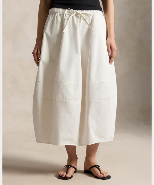 POLO RALPH LAUREN(ポロ ラルフ ローレン)の「コットン コクーン スカート(スカート・レディース・ホワイト・XXS/XS/L/M/S)」の5枚目の写真